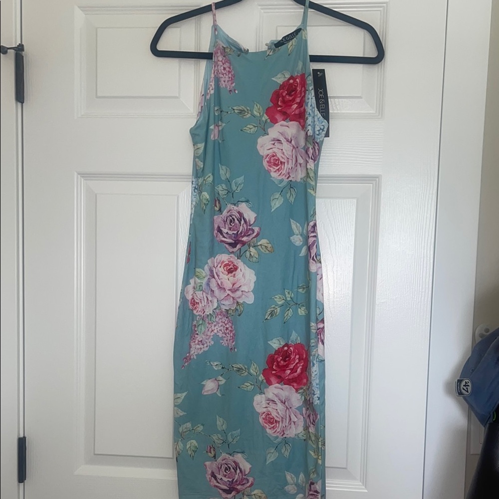 Floral Blue Dress